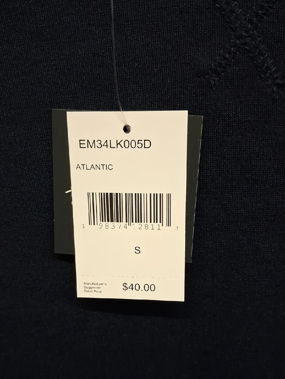 NWT Men's Eddie Bauer Navy Crew Neck Lounge Sweater - Classic Casual - Picture 2 of 5